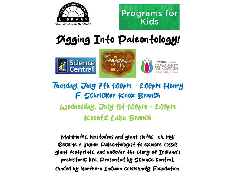 digging into paleontology flyer