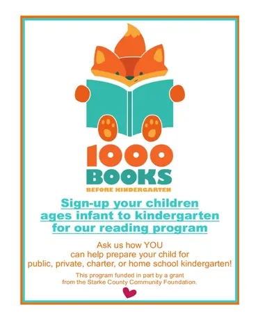1000 Books flyer